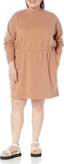 Brown Long Sleeve Dress image 2